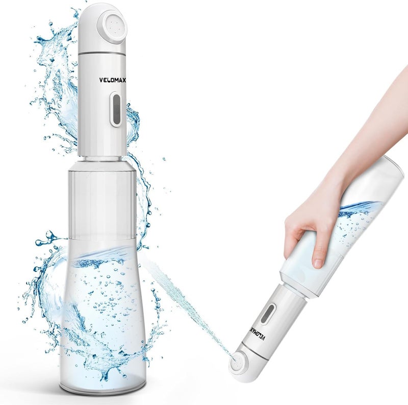 VELOMAX Portable Travel Bidet with 2 Pressure Options, IPX7 Waterproof Electric Rechargeable Mini Handheld Spray for Women & Men, Adjustable Speed, Hygienic Cleaning, Postpartum & Baby Care - Image 1