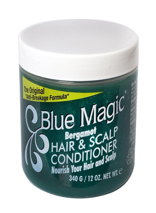 "BLUE MAGIC" (USA Brand) - BERGAMOT (Green Colour) - HAIR & SCALP CONDITIONER - NOURISH YOUR HAIR AND SCALP -340g - Limited Stocks. Only few left. (Due to US-Iran war, the price and availability may vary. You may take benefit of quantity discount.) - Image 1