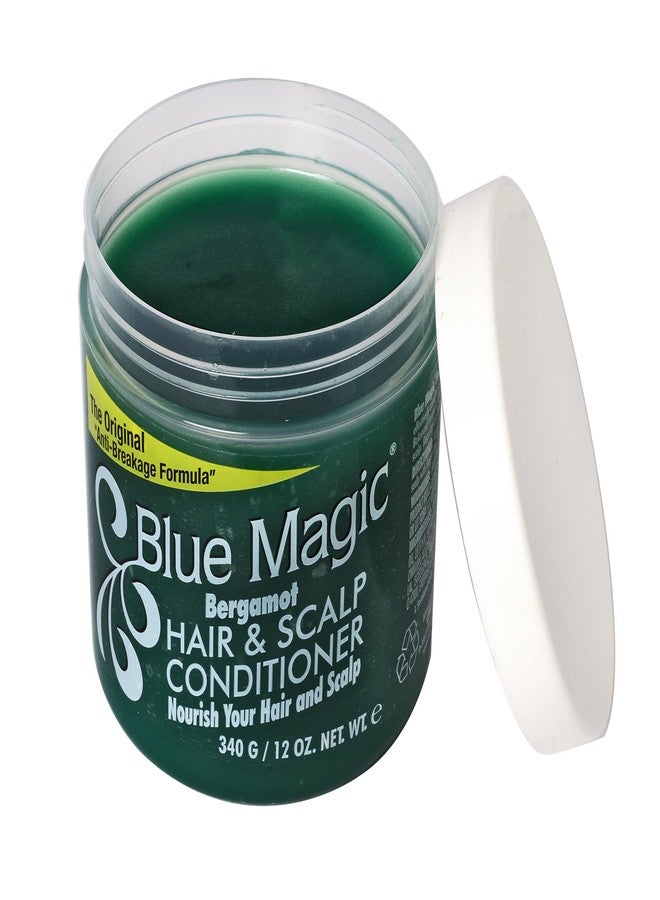 "BLUE MAGIC" (USA Brand) - BERGAMOT (Green Colour) - HAIR & SCALP CONDITIONER - NOURISH YOUR HAIR AND SCALP -340g - Limited Stocks. Only few left. (Due to US-Iran war, the price and availability may vary. You may take benefit of quantity discount.) - Image 3