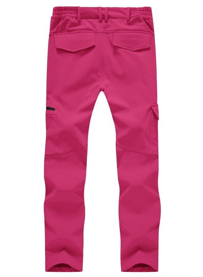 Gopune Women's Waterproof Windproof Outdoor Hiking Snow Ski Insulated Pants XX-Large Rose Red - Image 2