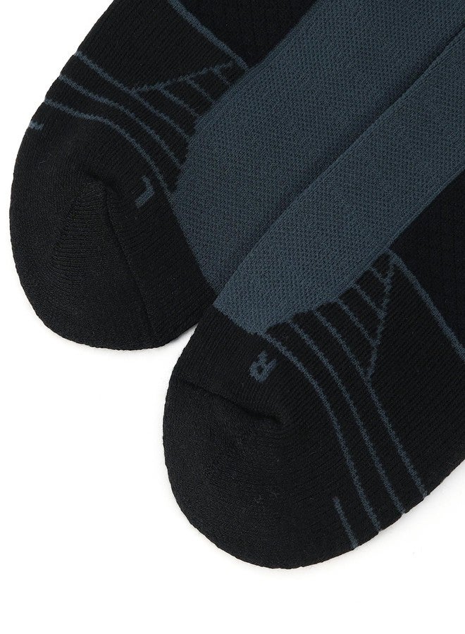 واندر جوارب رياضية رجالية من WANDER، 6 أزواج، جوارب رياضية ماصة للرطوبة للجري وركوب الدراجات، مقاسات من 6 إلى 9 - Image 4