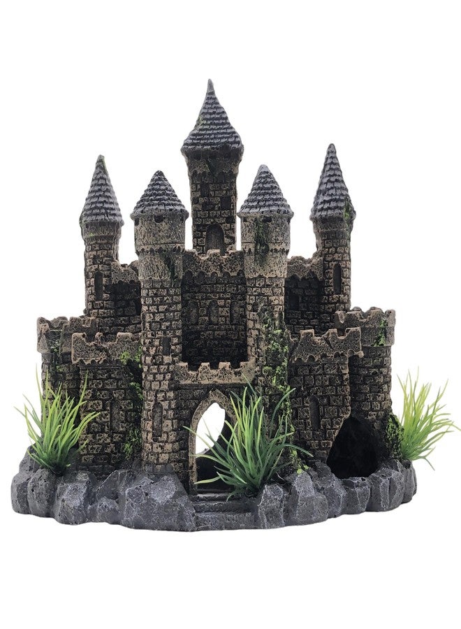 M2cbridge Aquarium Decor Castle Shipwreck Ornament Underwater Landscape(Mountain Castle) - Image 1