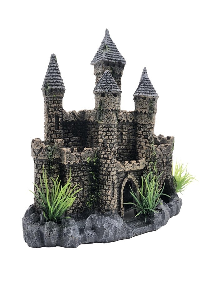 M2cbridge Aquarium Decor Castle Shipwreck Ornament Underwater Landscape(Mountain Castle) - Image 2