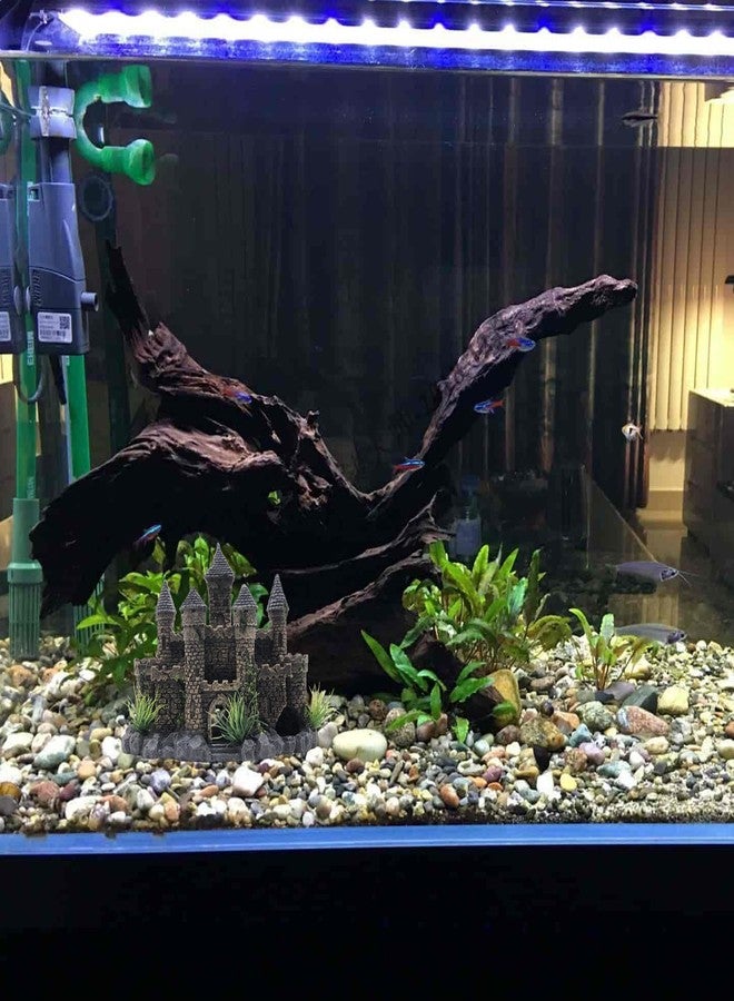 M2cbridge Aquarium Decor Castle Shipwreck Ornament Underwater Landscape(Mountain Castle) - Image 4