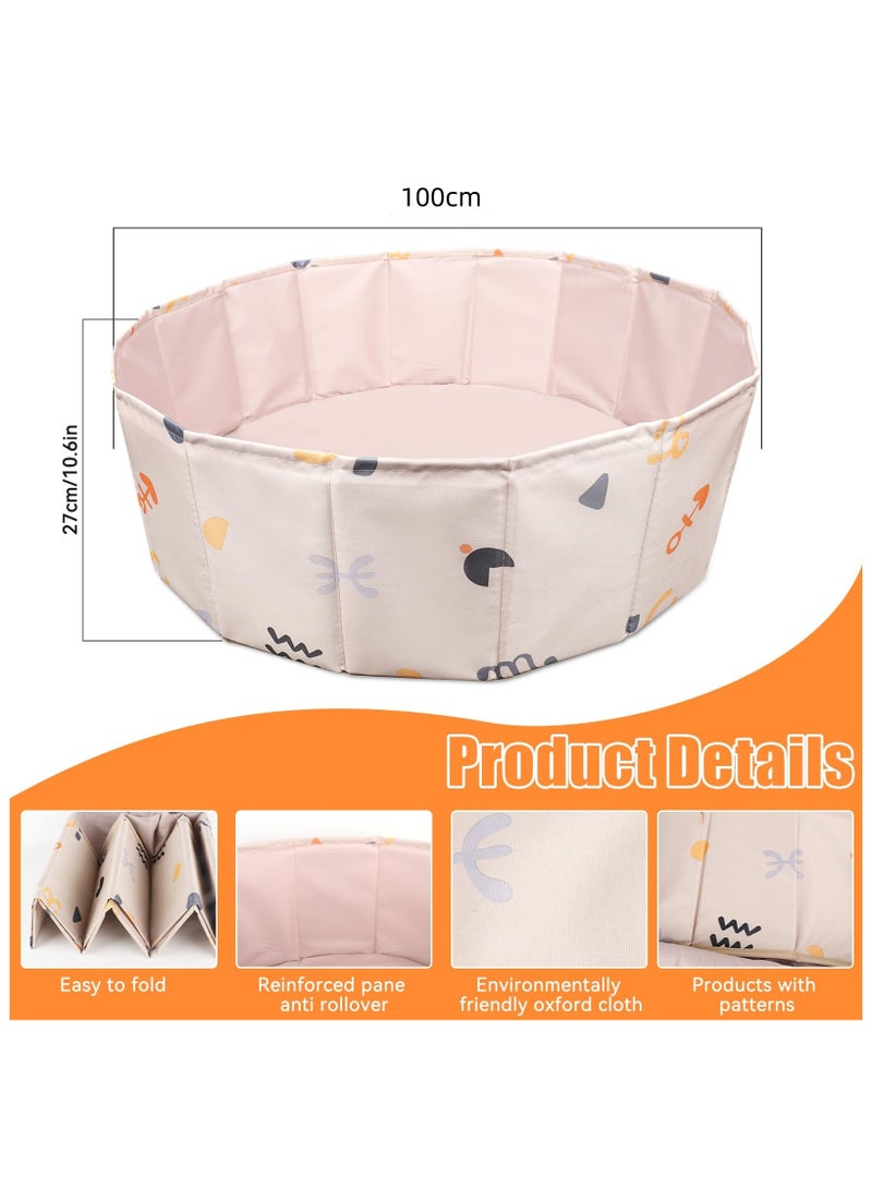 XiuWoo Ball Pit for Baby, Waterproof Kids' Ball Pits, Portable and Folding Ball Pool Big Toddler Round Ocean Ball Pit For  Baby Toddler Boys Girls indoor and Outdoor(Balls not included) - Image 2