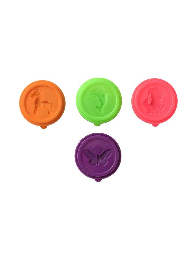 FABER-CASTELL - Faber-Castell Modelling Dough Neon Glitter Set of 4 - Image 1