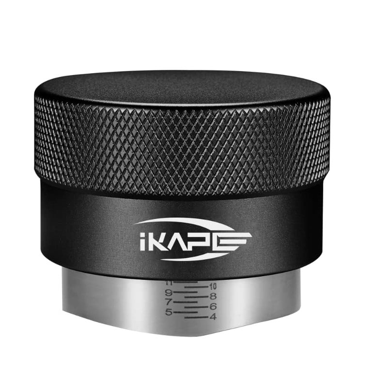 IKAPE Coffee Products 53MM Coffee Distributor Gravity Adaptive Espresso Distributor Fits All 54MM Espresso Portafilter Compatible with 54MM Breville Bottomless Portafilter Black