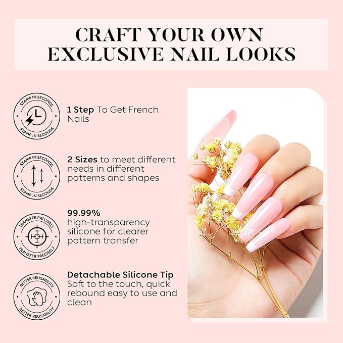 AIMEILI Nail Art Stamping Templates Manicure Tool Kit 5Pcs Nail Stamping Plates 2 Stamper 2 Scraper 1 Latex Peel Off Tape Flower Animal Pattern Manicure Print Tools for DIY Nail Art Designs - Image 2
