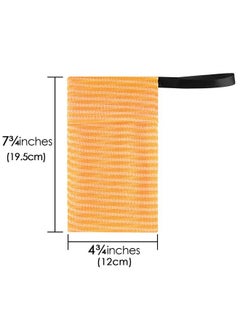 Linkidea 3 Pack Stripes Soap Bag For Soap Bars Exfoliating Sponge Body Scrubber Shower Soap Holder With Lanyard Mesh Soap Saver Pouch For Bath Bar Soap Foaming & Drying Soap Bags Bulk Pack  - Image 4