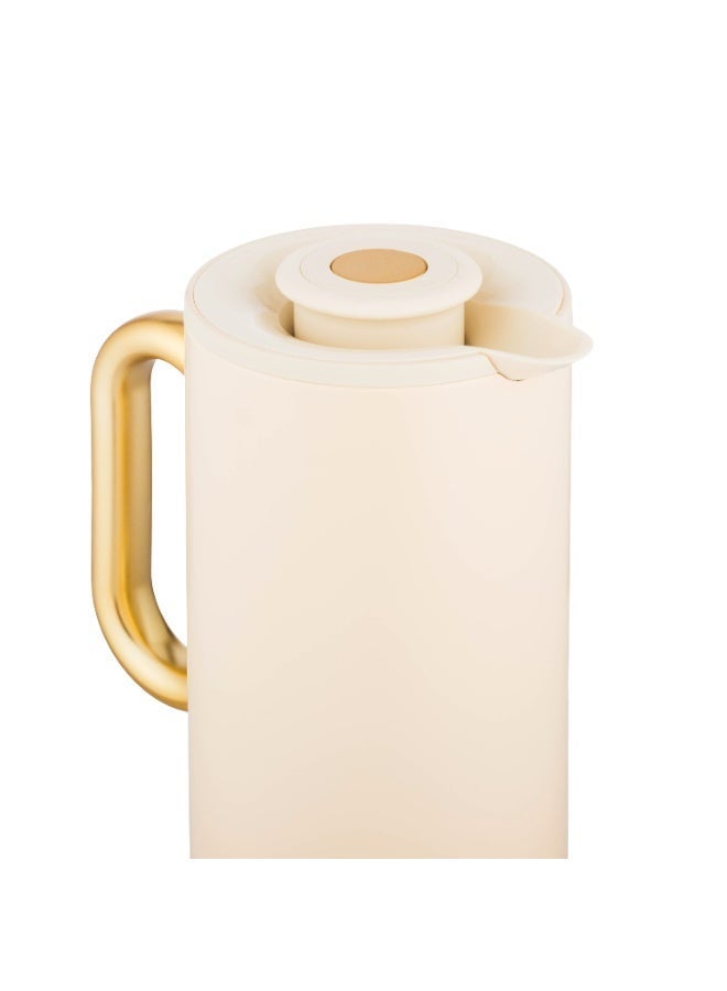 Host Creamy Gold Luxury Tea and Coffee Thermos 🤍✨ | 1 Liter Capacity for Keeping Tea and Coffee Hot or Cold - Image 4