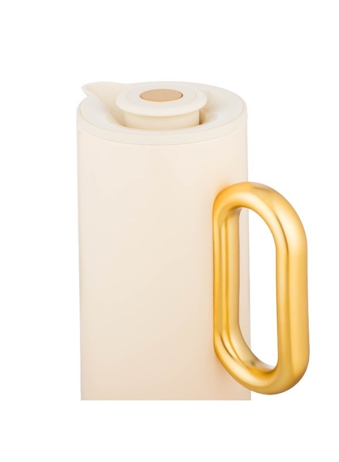 Host Creamy Gold Luxury Tea and Coffee Thermos 🤍✨ | 1 Liter Capacity for Keeping Tea and Coffee Hot or Cold - Image 5