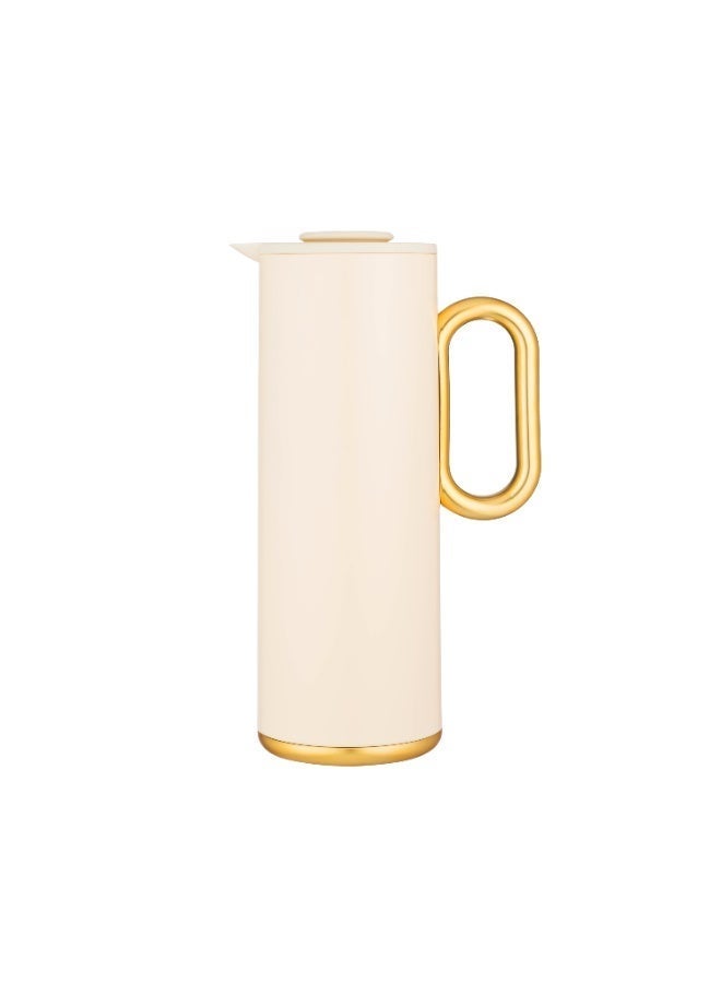 Host Creamy Gold Luxury Tea and Coffee Thermos 🤍✨ | 1 Liter Capacity for Keeping Tea and Coffee Hot or Cold - Image 2