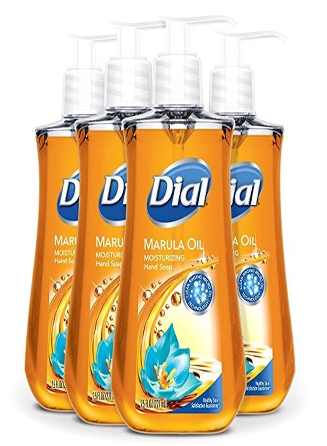 Dial Liquid Hand Soap, Marula Oil, 7.5 Fluid Ounce, Pack of 4 - Image 1
