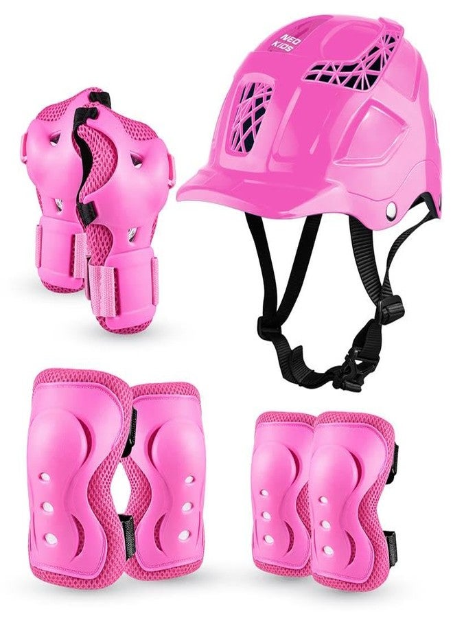 JASPO Neo Kids Protective Gear Set | SX-4 | Knee Pads, Elbow Pads & Wrist Guards for Skating, Cycling & Skateboarding (Extra Small Size) - Image 1