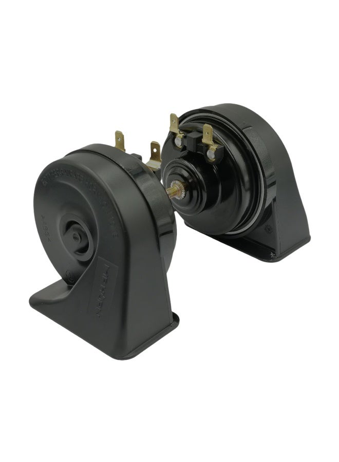 MR HORN A058 12V Compact Full Power Twin Tone Snail Horn Set (410Hz/510Hz) - Extremely Loud and Clear 115-118dB Dual-Tone Car/Motorcycle Horn, Quick Installation, Weather-Resistant & OE Quality Replacement - Image 4