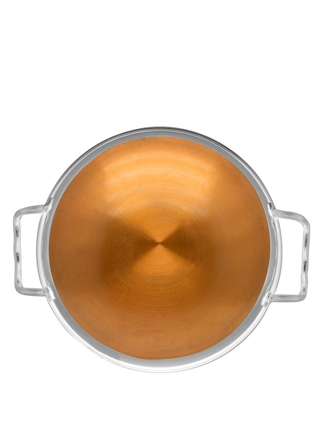 RAJ قدر نحاسي بقاعدة نحاسية 23 سم - Image 3