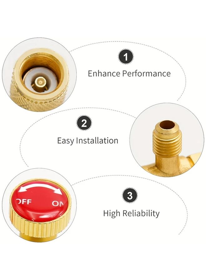 High R410 To R410 Brass Refrigerant Safety Valve With Adapters For HVAC Systems - Image 5