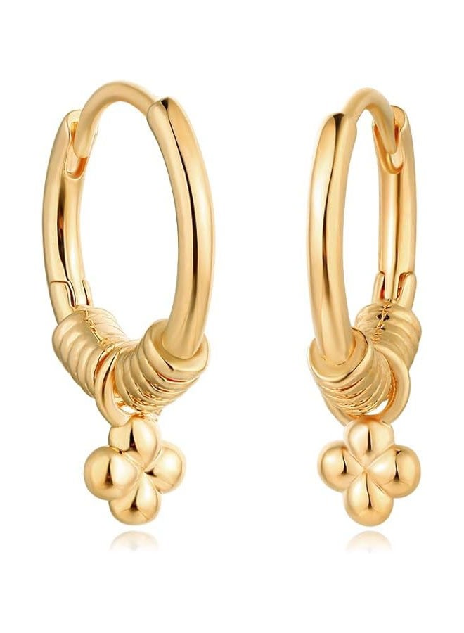 Mevecco Women Huggie Earrings Gold Hoop 14K Gold Filled Small Simple Handmade Hypoallergenic Everyday Jewelry - Image 1