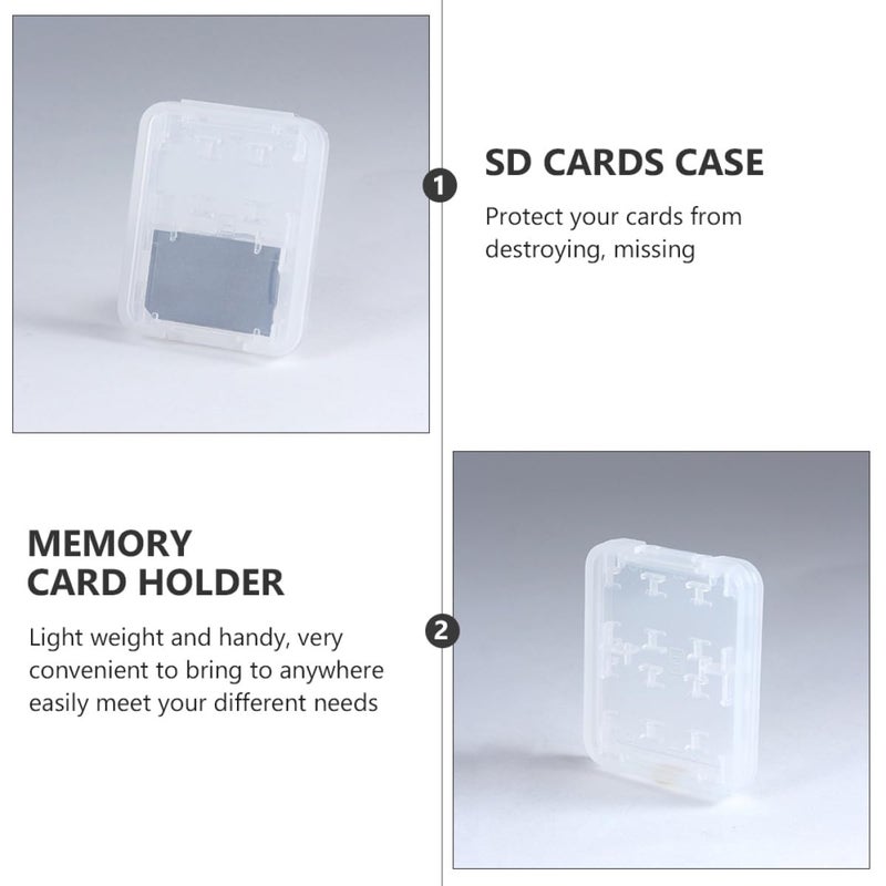 20 Pcs Memory Card Storage Case Holder With 8 Slots For Photographers And Travel Use - Image 4
