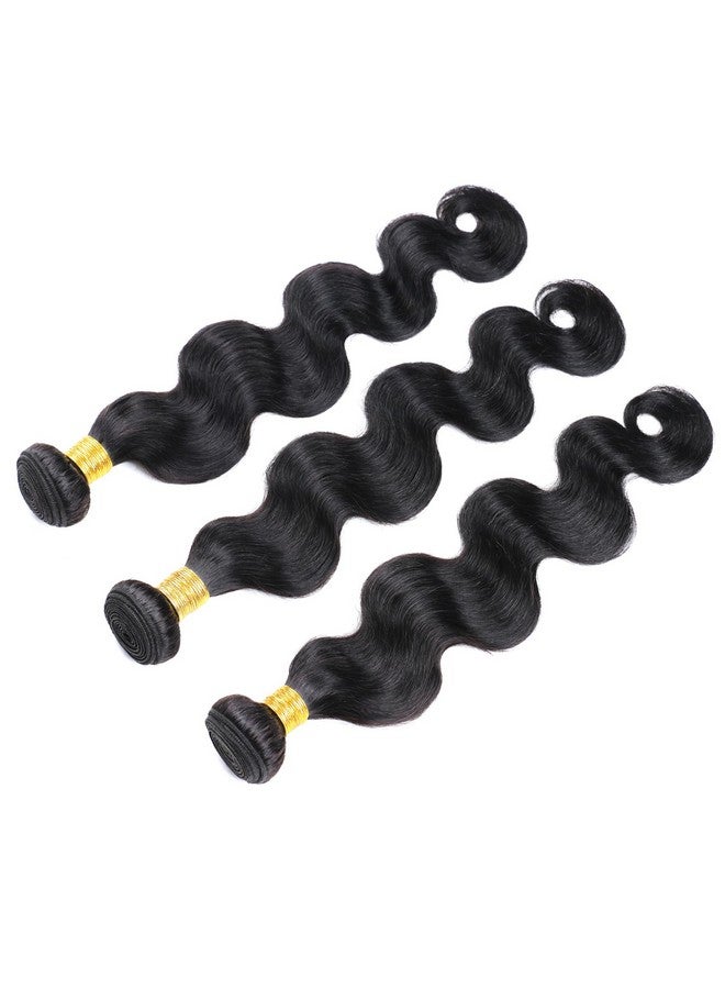 DAIMER 14 Inch Body Wave Human Hair One Bundle Double Weft Body Wave Bundles 10A Unprocessed Brazilian Virgin Hair Extensions For Black Women - Image 2