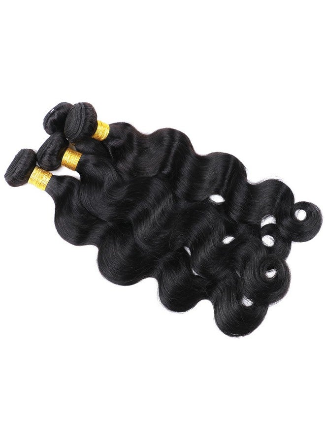 DAIMER 14 Inch Body Wave Human Hair One Bundle Double Weft Body Wave Bundles 10A Unprocessed Brazilian Virgin Hair Extensions For Black Women - Image 3
