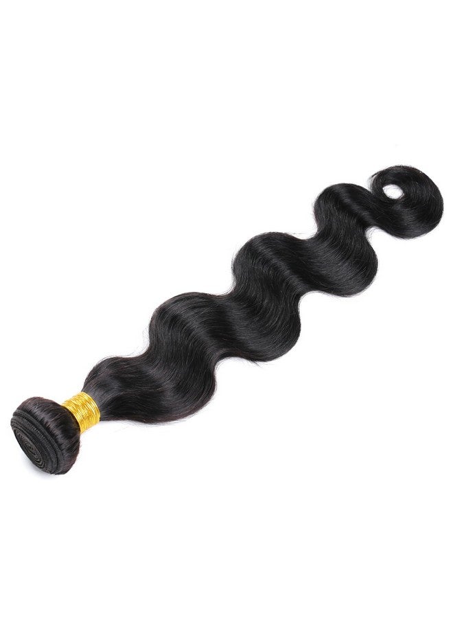 DAIMER 14 Inch Body Wave Human Hair One Bundle Double Weft Body Wave Bundles 10A Unprocessed Brazilian Virgin Hair Extensions For Black Women - Image 4