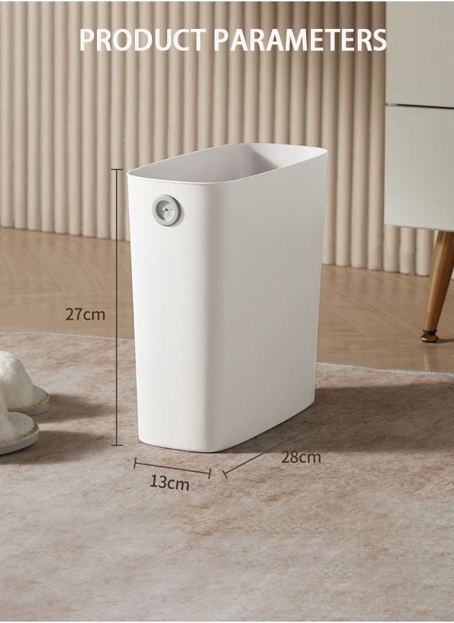 Generic - Plastic Waste Basket ，Plastic Small Trash Can Wastebasket, Garbage Container Basket for Bathrooms, Laundry Room, Kitchens, Offices, Kids Rooms, Dorms - Image 1