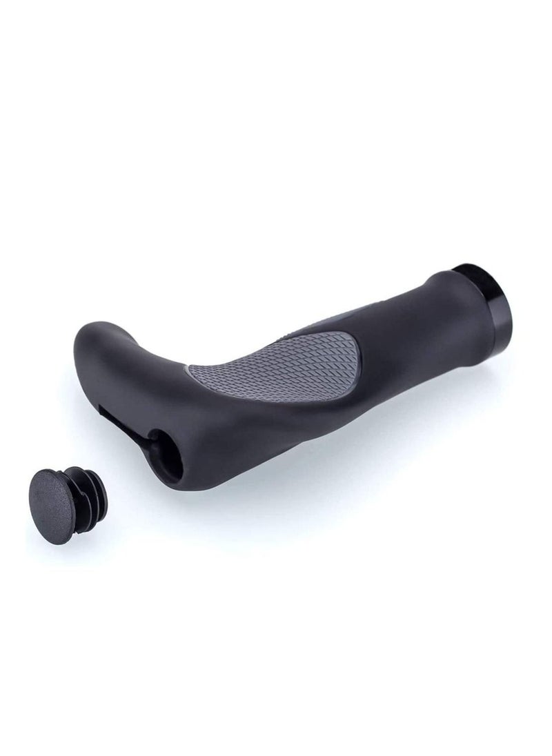 Generic Bike Handlebar Grips Lock-on Bicycle Grips Handle Bar End Bike Handle bar Rubber End Grips for MTB BMX Mountain Downhill Folding Bike(1 Pair)  - Image 4