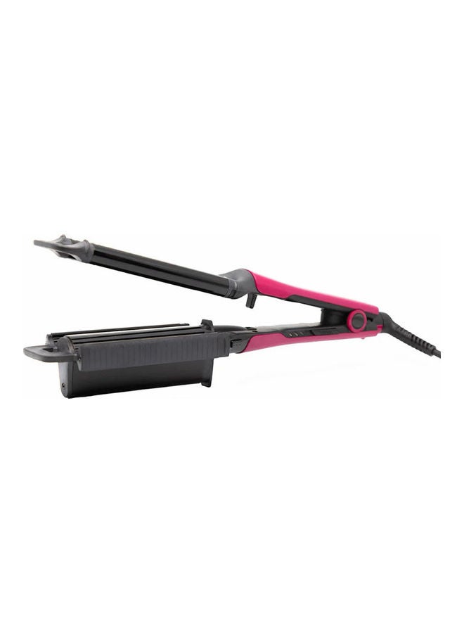 TORNADO Curling Iron TRY-2SM For Waving Hair With Ceramic Plates Black/Fuchia - Image 2