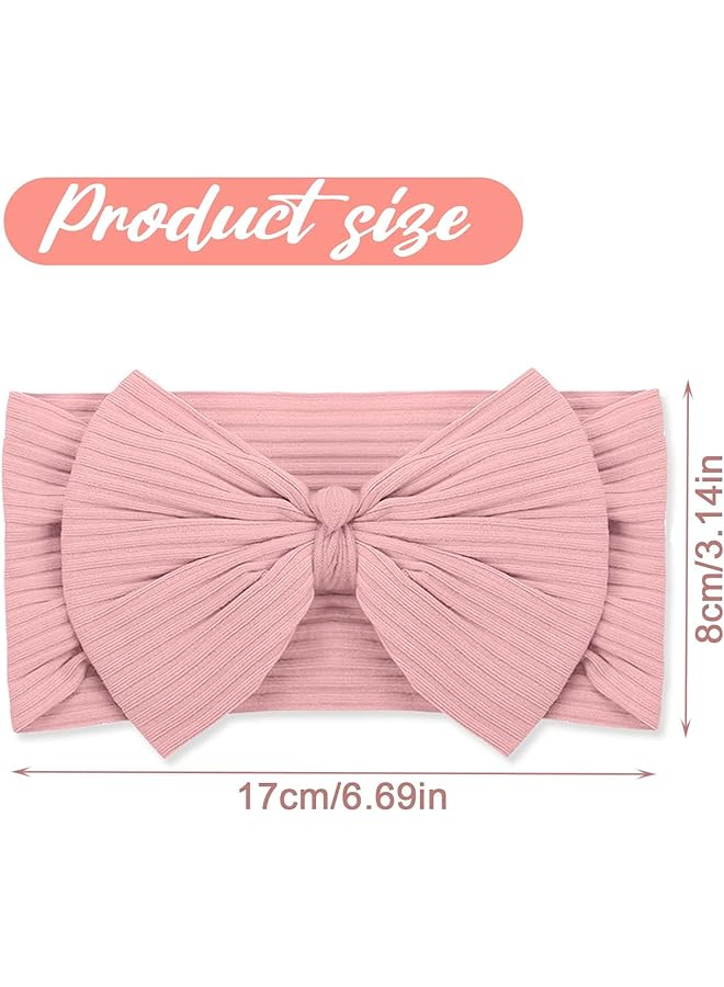 KASTWAVE Baby Turban Headband Set Bowknot Hairband Soft Headwear Elastic For Newborn/Girls/Boys/Kids Gift As Toddler Headdress Photography Props Accessories(3 Pieces) - Image 3
