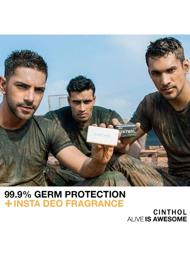 Cinthol Health+ Bath Soap, 100g (Pack of 6) - 99.9% Germ Protection & Insta Deo Fragrance - Image 4