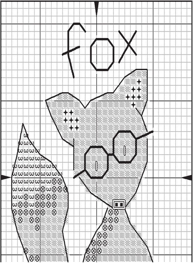 Dimensions Clever Fox Mini Counted Cross Stitch Kit for Beginners, 4'' - Image 5