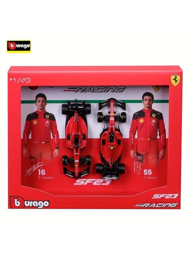Ferrari SF23 1 43 Scale Alloy Car Model F1 Racing Collection Set - Image 1