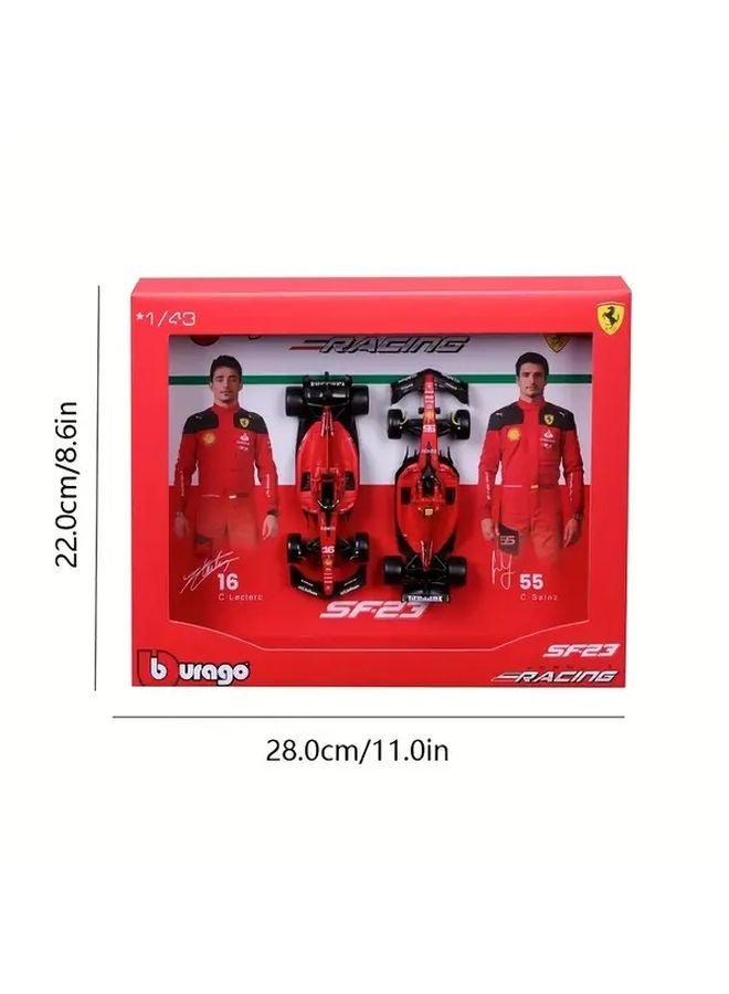 Ferrari SF23 1 43 Scale Alloy Car Model F1 Racing Collection Set - Image 3