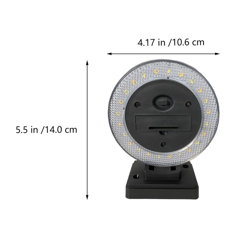 Dual Color Solar Wall Light Black Outdoor Fence Lamp For Yard Patio Garden - Image 3