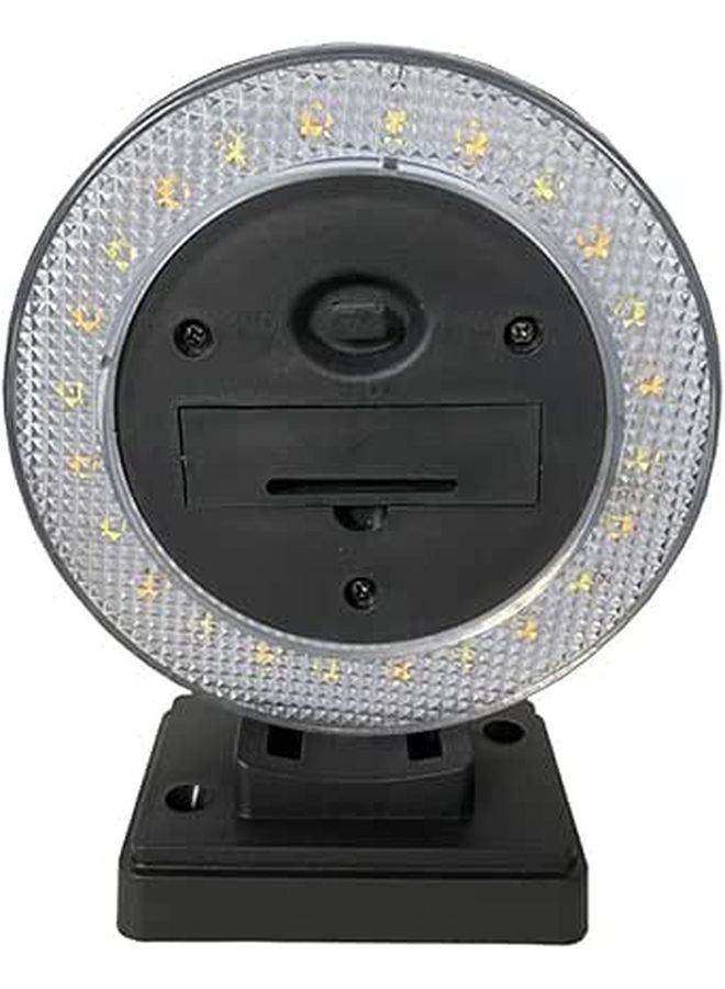 Dual Color Solar Wall Light Black Outdoor Fence Lamp For Yard Patio Garden - Image 1