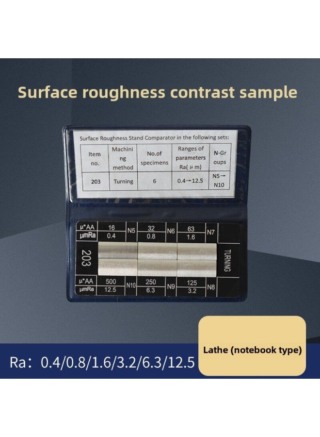 Mountain Test Surface Roughness Comparison Sample Block Comparison Model Lathe Vertical Milling Flat Milling Grinding External Grinding Flat Grinding Planer-Model:Lathe (notebook Type) - Image 1