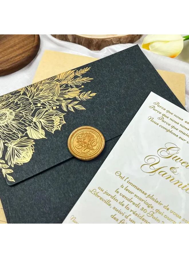 25pcs Handmade Wax Seal Stickers For Wedding Invitations Envelopes And Gift Wrapping - Image 4