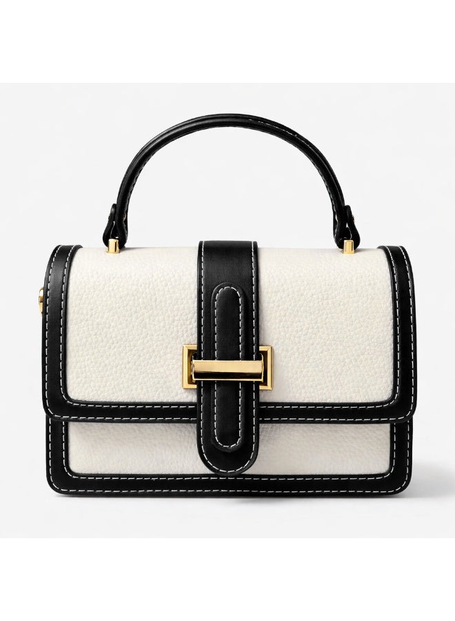Women's handbag, white and black - Image 2