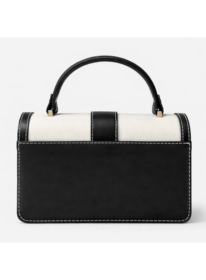 Women's handbag, white and black - Image 3