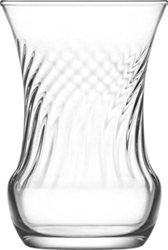 LAV INCI Turkish Tea Glasses with Sugar Bowl Set of 13 35 oz Glasses 85 oz Bowl Recyclable Glass Perfect for Home Cultural Gatherings and Tea Parties Dishwasher Safe - Image 5