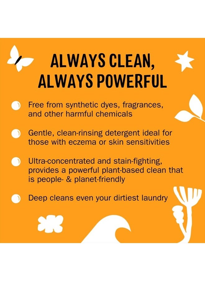 MOLLY'S SUDS - Liquid Laundry Detergent | Natural Laundry Detergent Soap for Sensitive Skin | 2x Concentrated, High Efficiency (HE) | Citrus Grove - 100 Loads - Image 1