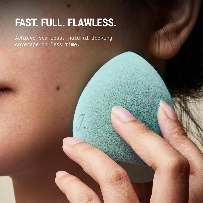 JUNO & Co. Microfiber Makeup Sponge, Dual Layer Technology for Full Coverage Flawless Makeup Blender for Foundation, Powder and Cream (5-Packs-Bamboo) - Image 4