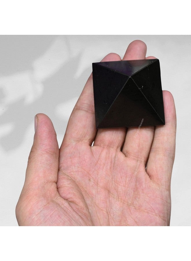 Crystal Heaven Certified Black Tourmaline Pyramid-2" Inch Pyramid For Positive Energy,Vastu,Reiki,Feng Shui And Chakra Healing Energy Balancing - Image 5
