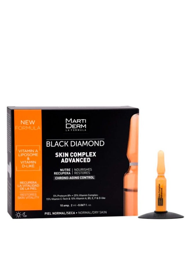 Martiderm Black Diamond Skin Complex Advanced Ampoules 10x2ml - Image 1