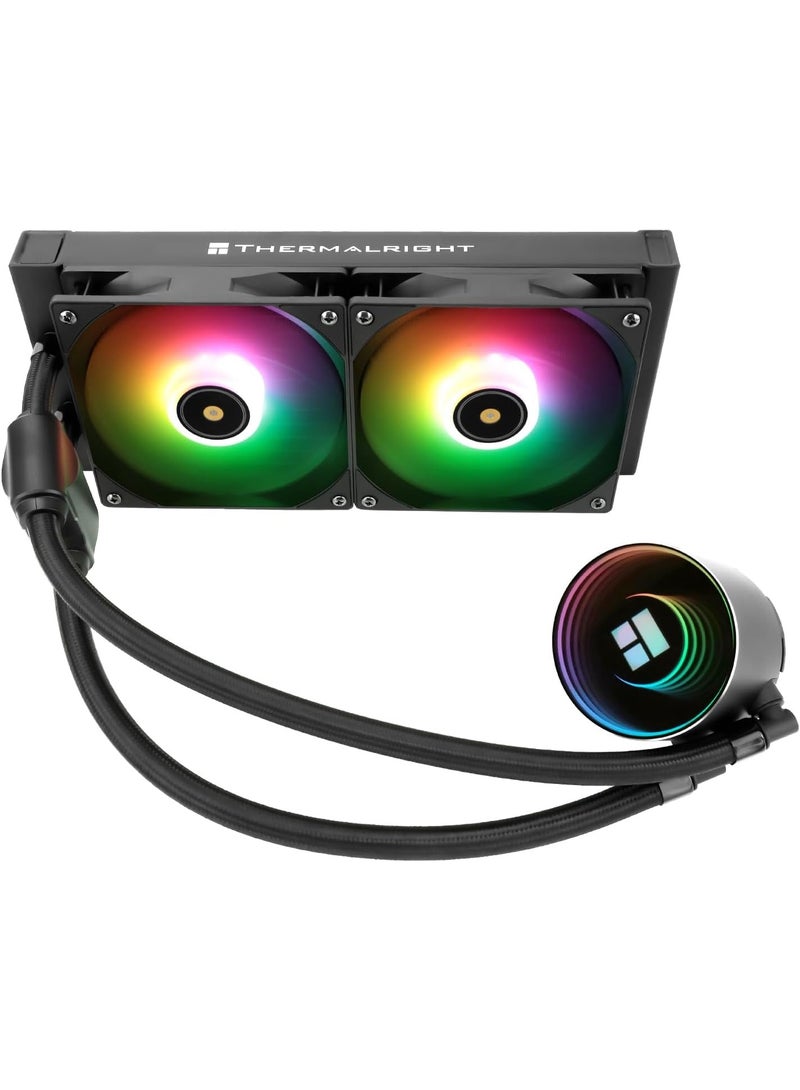 Thermalright Thermalright Frozen Notte 240 Black ARGB V2  Water Cooling CPU Cooler, 240 Black CPU Cooler Specifications, Double PWM Fans, S-FDB V2 Bearings, Suitable for AMD/AM4 AM5,Intel LGA 1700/1150/1151/1200/2011 - Image 1