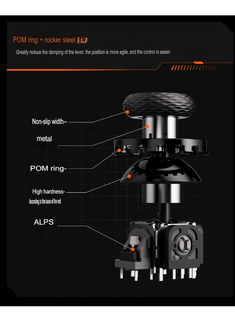 BIGBIG WON Wireless Switch Controller, Portable Bluetooth PC Game Controller, Durable Gamepad With Six Axis Gyro, Lightweight Rechargeable Gaming Controller, (Black, Set 1) - Image 2