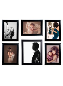 Generic Black  photo frames (1psc 20x25 + 5psc 15x21)  - Image 1