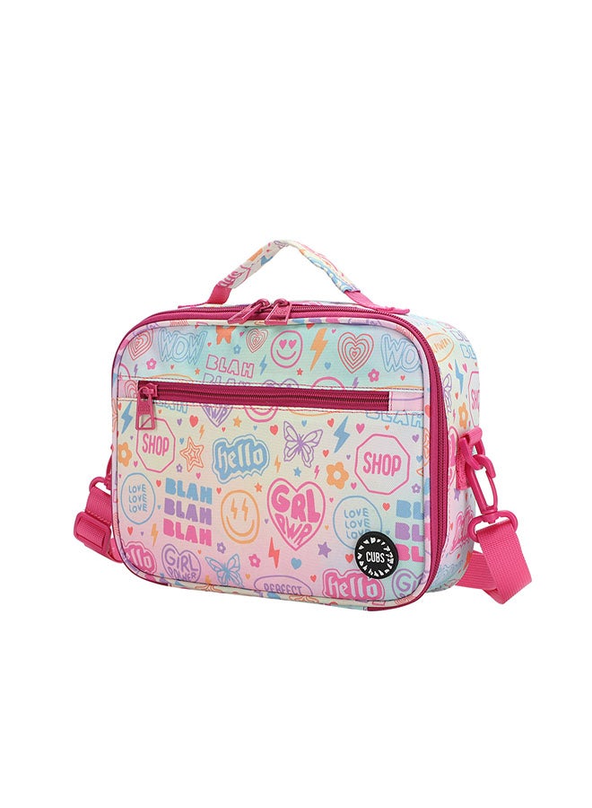CUBS Printed Waterproof lunch bag with removable shoulder strap carrying your favorite meals to school, work or while traveling - Image 2