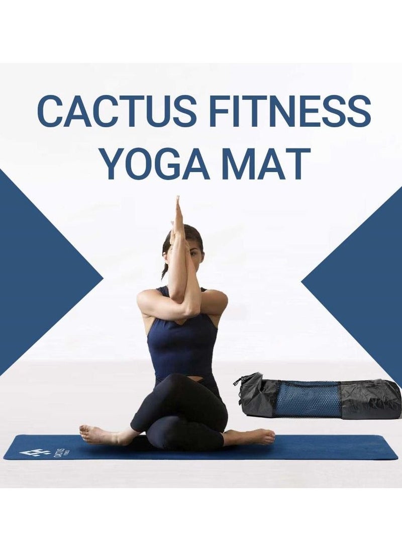 Cactus Fitness Cactus fitness Yoga Pilates Mat Gym Exercise Mat Home Fitness For Women And Men Non-slip TPE mat 183cm extra long  - Image 1